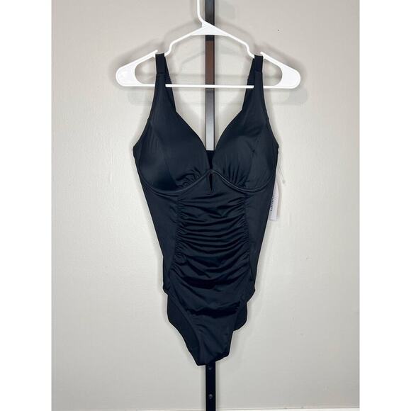 Swimsuits For All SLIMMING TWIST RUCHED ONE PIECE SWIMSUIT with SUN PROTECTION - Picture 2 of 7